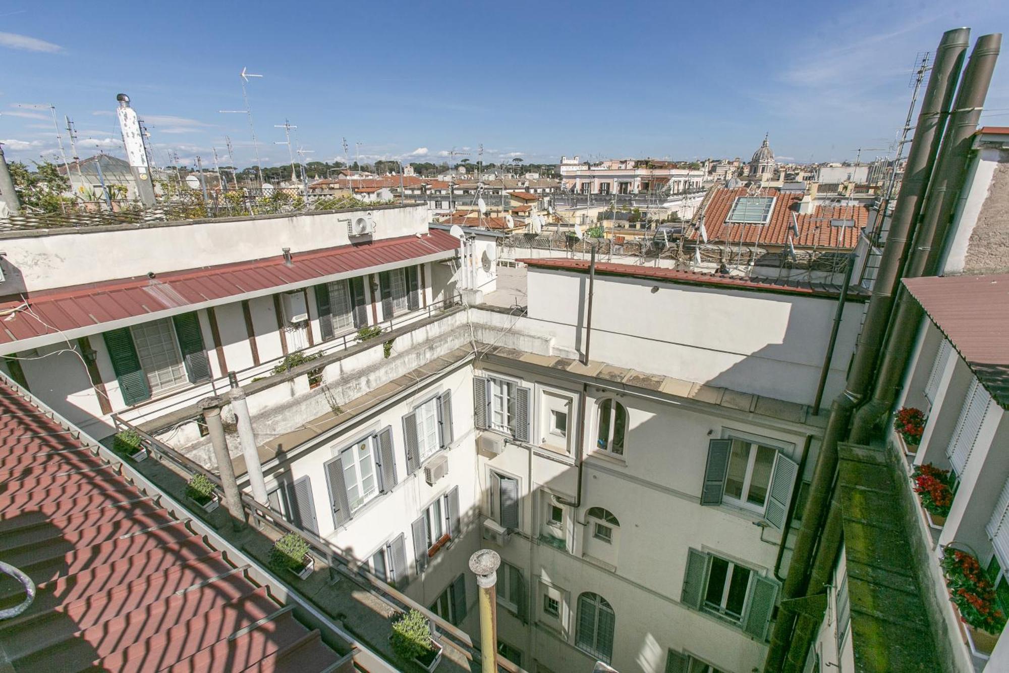 Attico Nel Cuore Di Roma Con Box Privato Per Auto Zewnętrze zdjęcie