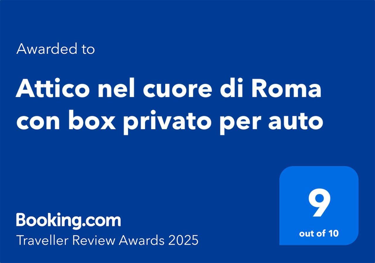 Attico Nel Cuore Di Roma Con Box Privato Per Auto Zewnętrze zdjęcie